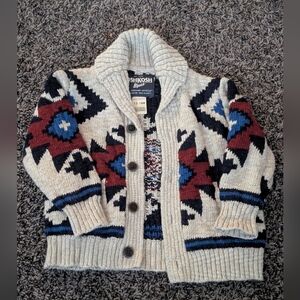 OshKosh B'gosh Kids Geometric Cardigan - Gray, Blue, Red